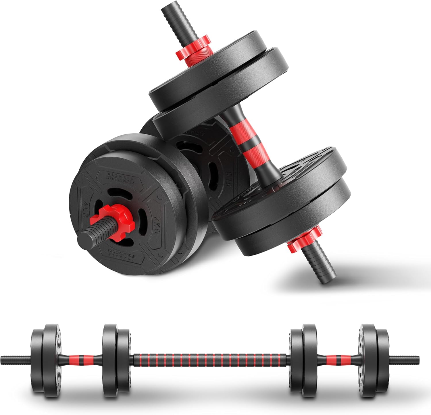 Home Gym Dumbbell Set - مجموعة دمبل وباربل قابلة للتعديل 2