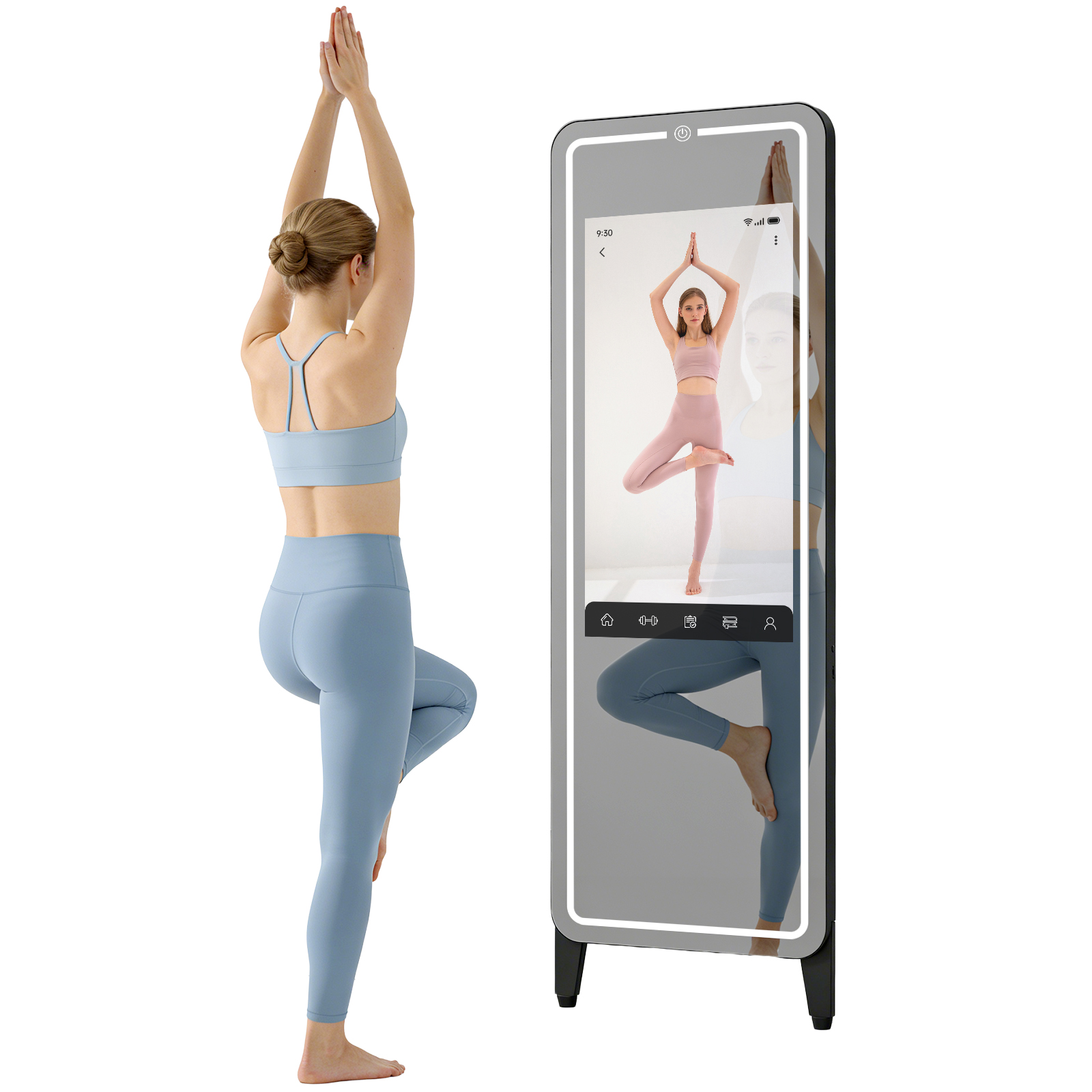 Home Gym Video - مرآة ذكية للتمارين المنزلية | شاشة