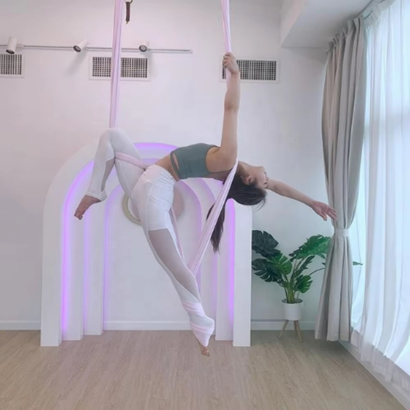 Yoga Trapeze Swing - أرجوحة يوغا هوائية احترافية سوداء بطول
