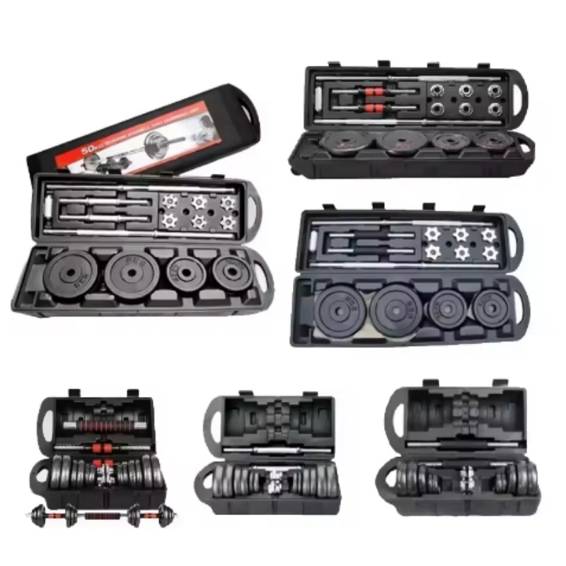 Home Gym Dumbbell Set - مجموعة أثقال حديدية مطلية باللون الأسود