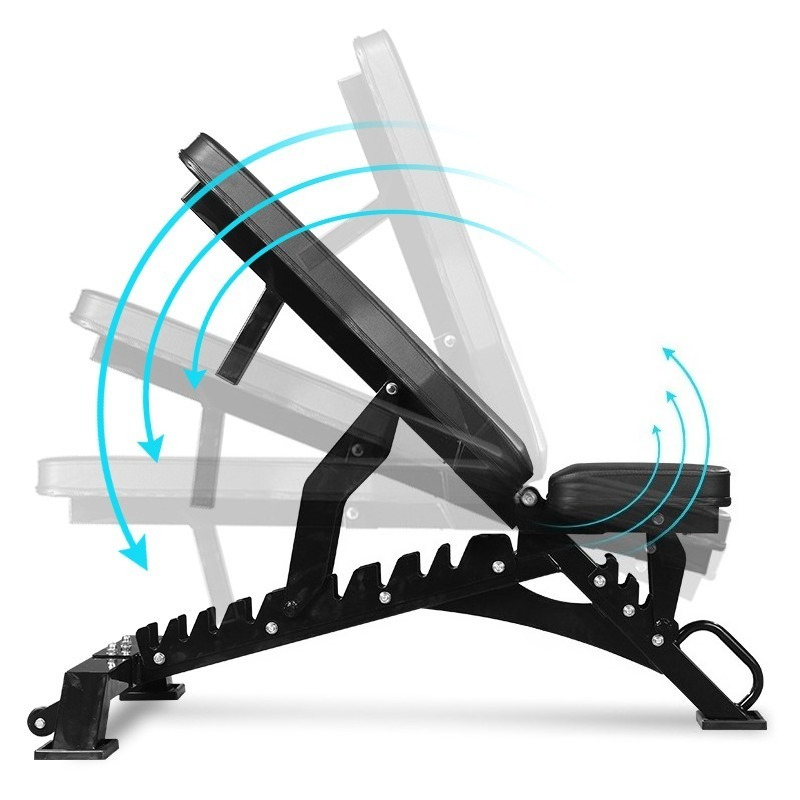 Home Gym Foldable - مقعد دمبل معدني تجاري قابل للتعديل