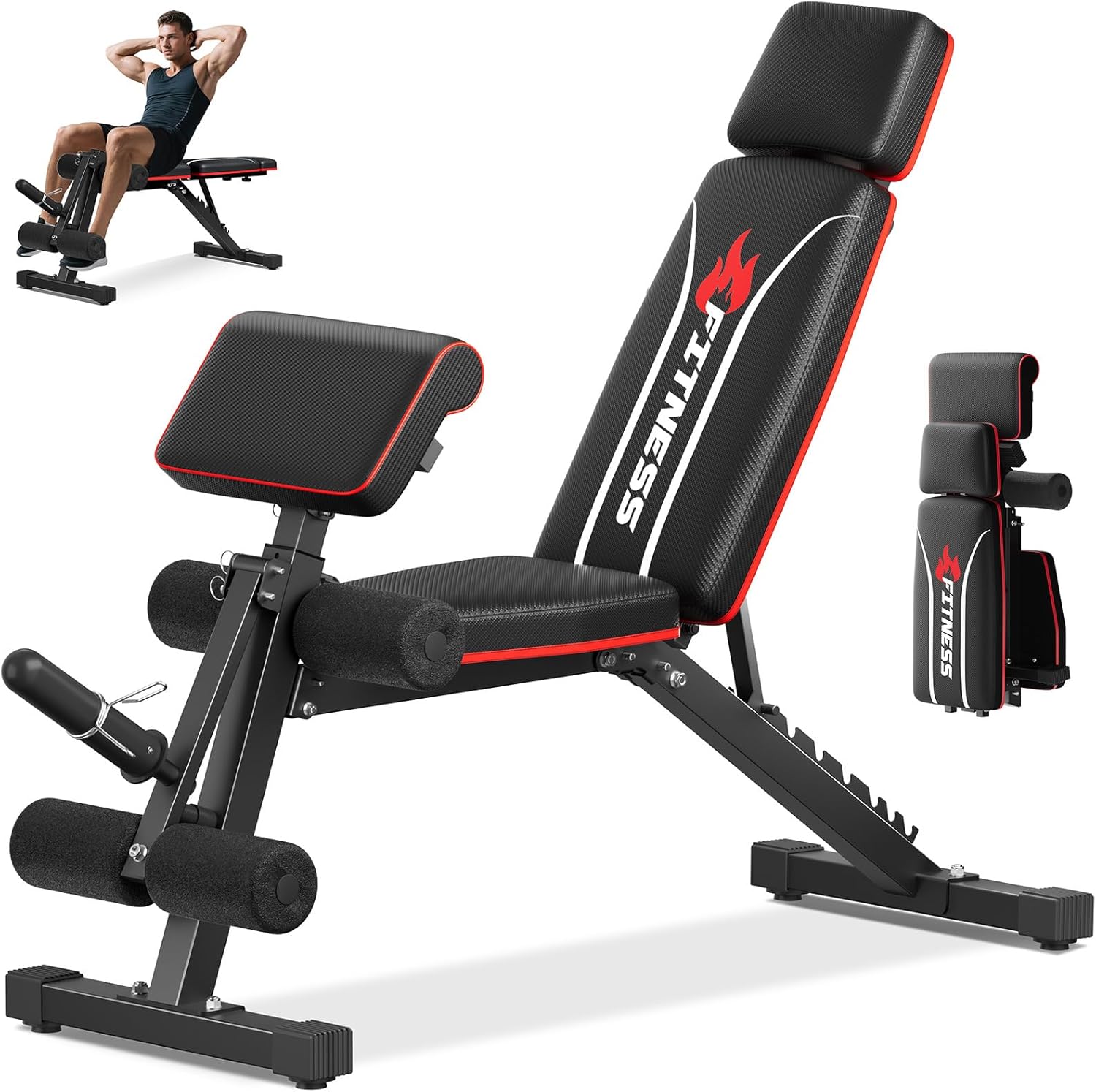 Home Gym Foldable - مقعد أوزان قابل للطي للصالة الرياضية