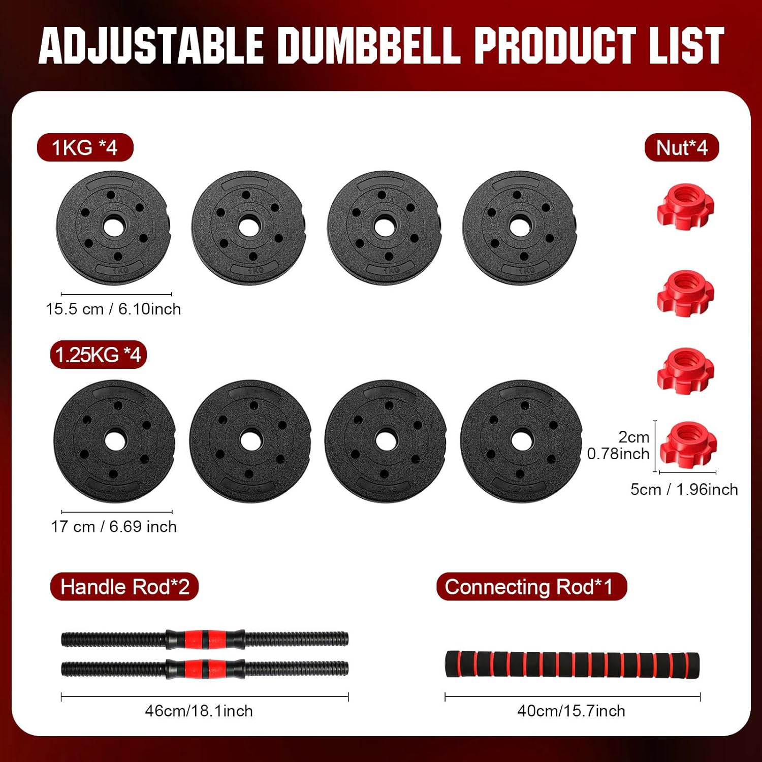 مجموعة دمبل وباربل قابلة للتعد - مراجعة Home Gym Dumbbell Set وسعره