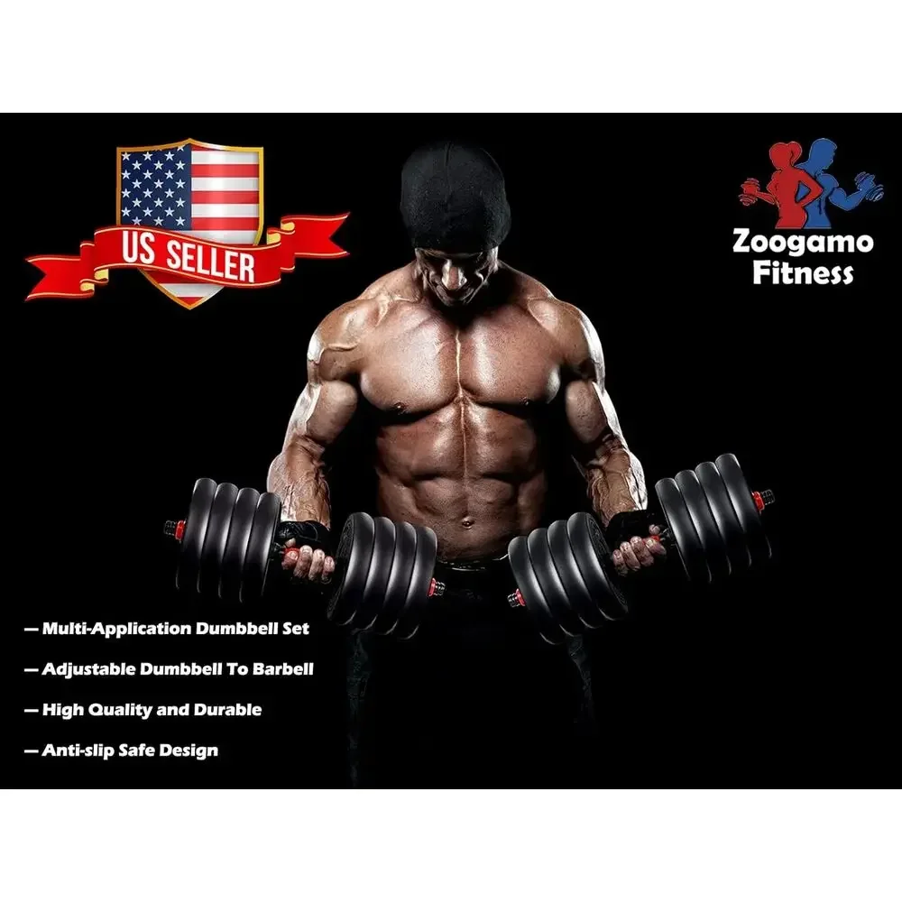 مجموعة أثقال قابلة للتعديل من  - مراجعة Home Gym Dumbbell Set وسعره