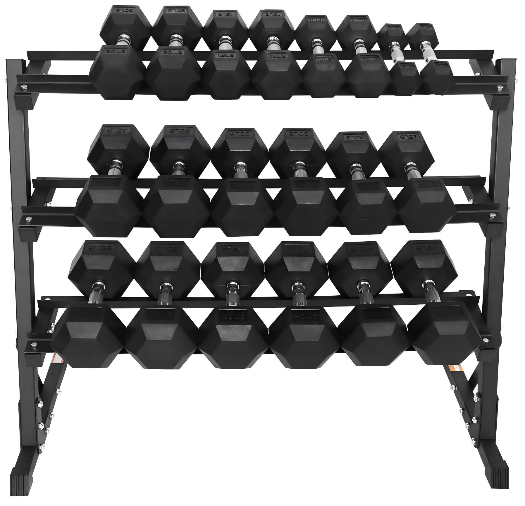 أثقال سداسية الشكل مغطاة بالمط - مراجعة Home Gym Dumbbell Set وسعره