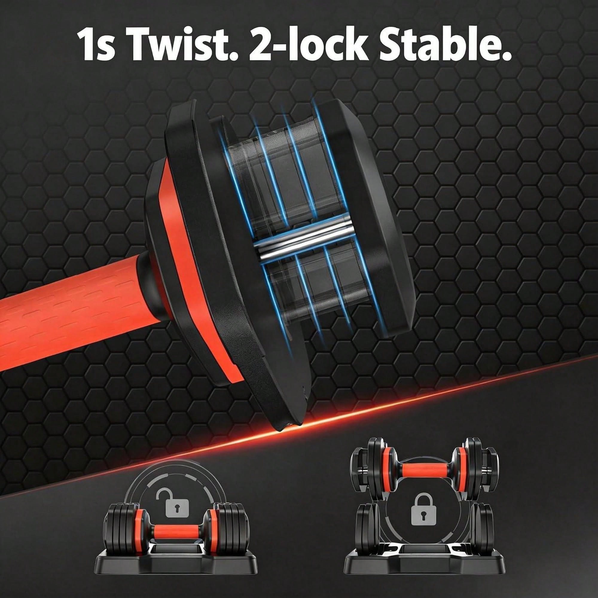 مجموعة أثقال قابلة للتعديل من  - مراجعة Home Gym Dumbbell Set وسعره
