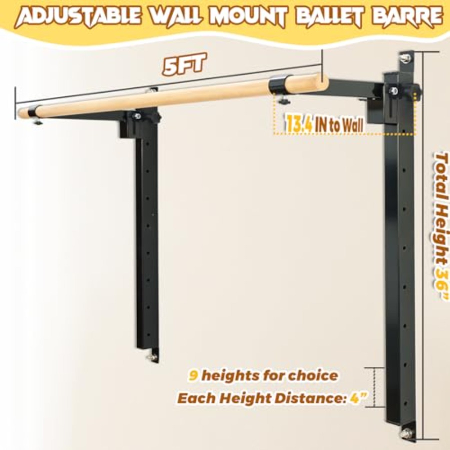 عارضة باليه قابلة للطي مثبتة ع - مراجعة Home Gym Foldable وسعره