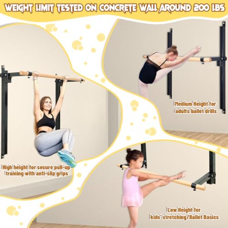 عارضة باليه قابلة للطي مثبتة ع - مراجعة Home Gym Foldable وسعره