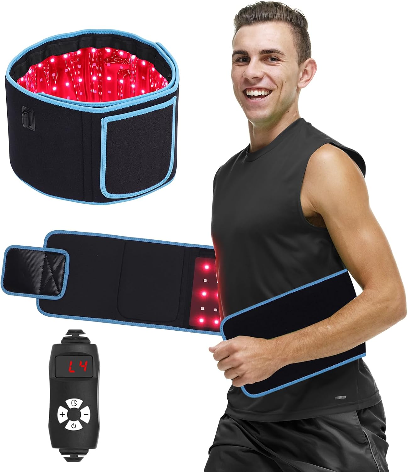 حزام تدليك بالعلاج الضوئي LED  - مراجعة Weight Belt Lifting وسعره