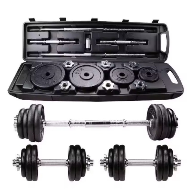 مجموعة أثقال حديدية مطلية بالل - مراجعة Home Gym Dumbbell Set وسعره