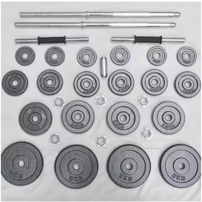 مجموعة أثقال حديدية مطلية بالل - مراجعة Home Gym Dumbbell Set وسعره