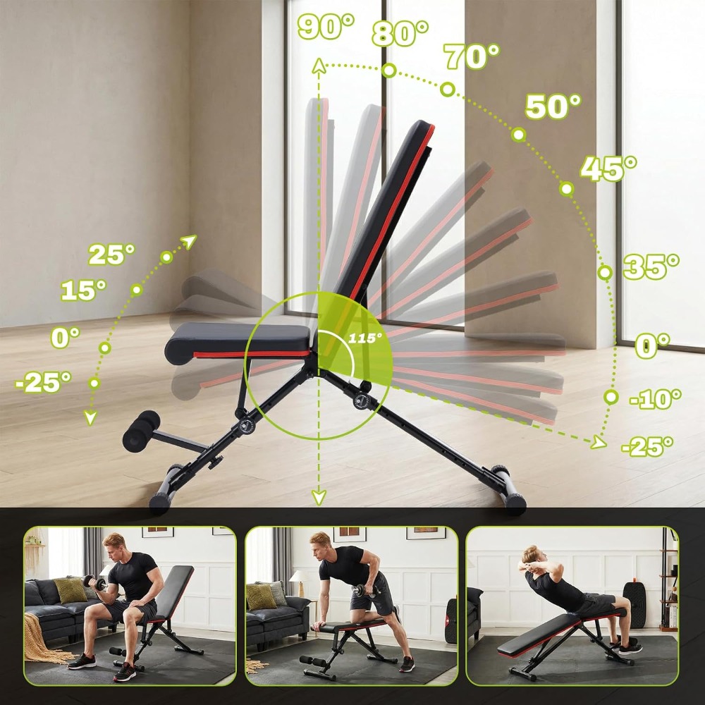 مقعد تدريب قابل للتعديل لتمرين - مراجعة Home Gym Foldable وسعره