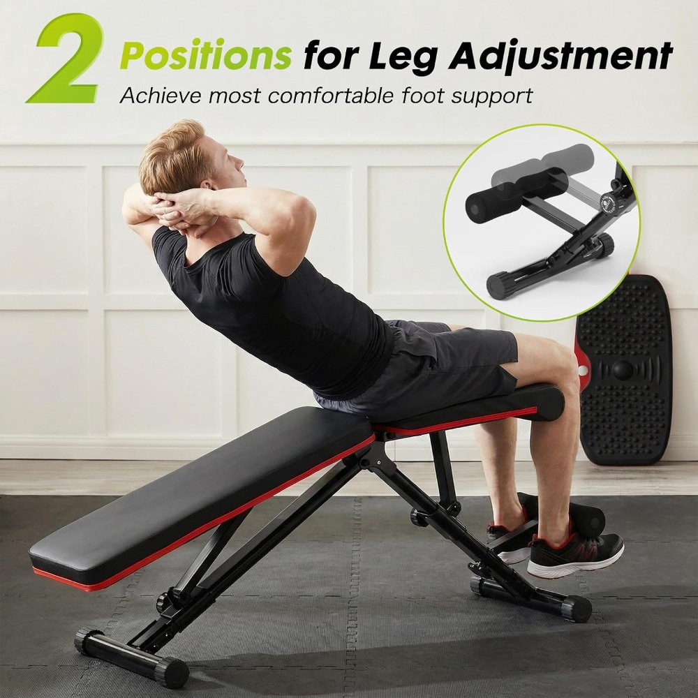 مقعد تدريب قابل للتعديل لتمرين - مراجعة Home Gym Foldable وسعره