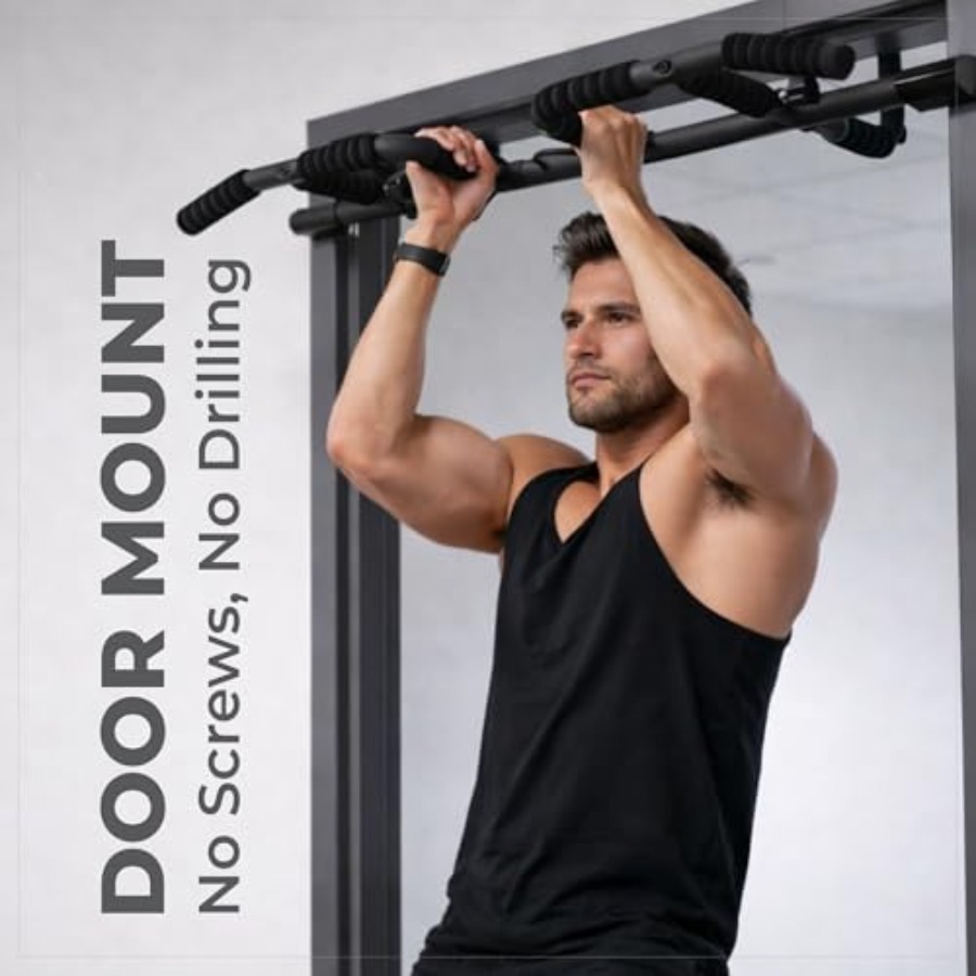 مجموعة قضبان سحب للباب مع أحزم - مراجعة Home Gym Multi وسعره