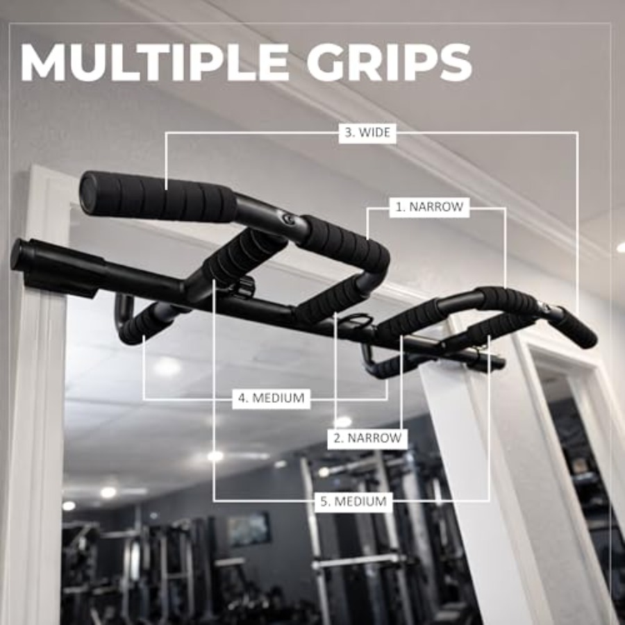 مجموعة قضبان سحب للباب مع أحزم - مراجعة Home Gym Multi وسعره