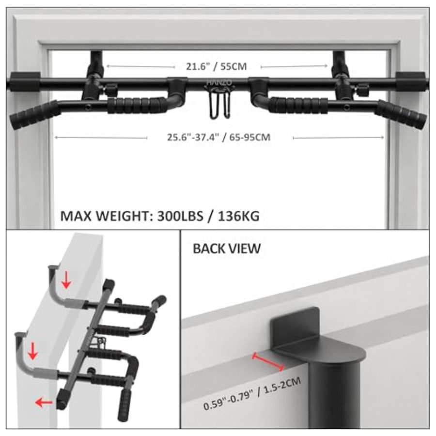مجموعة قضبان سحب للباب مع أحزم - مراجعة Home Gym Multi وسعره