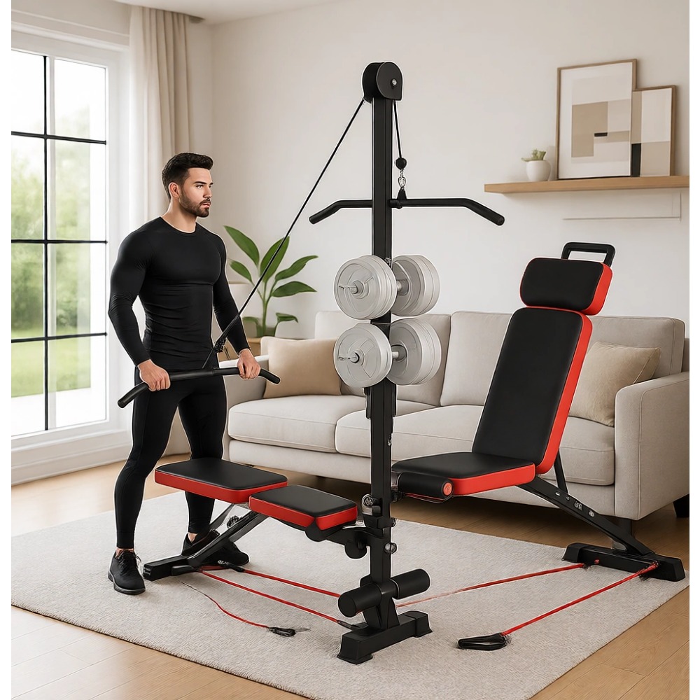 مقعد تمارين متعدد الوظائف مع ن - مراجعة Home Gym Multi وسعره
