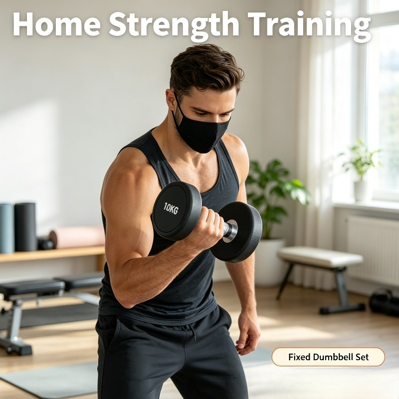 مجموعة أثقال ثابتة 5 كجم 10 كج - مراجعة Home Gym Dumbbell Set وسعره