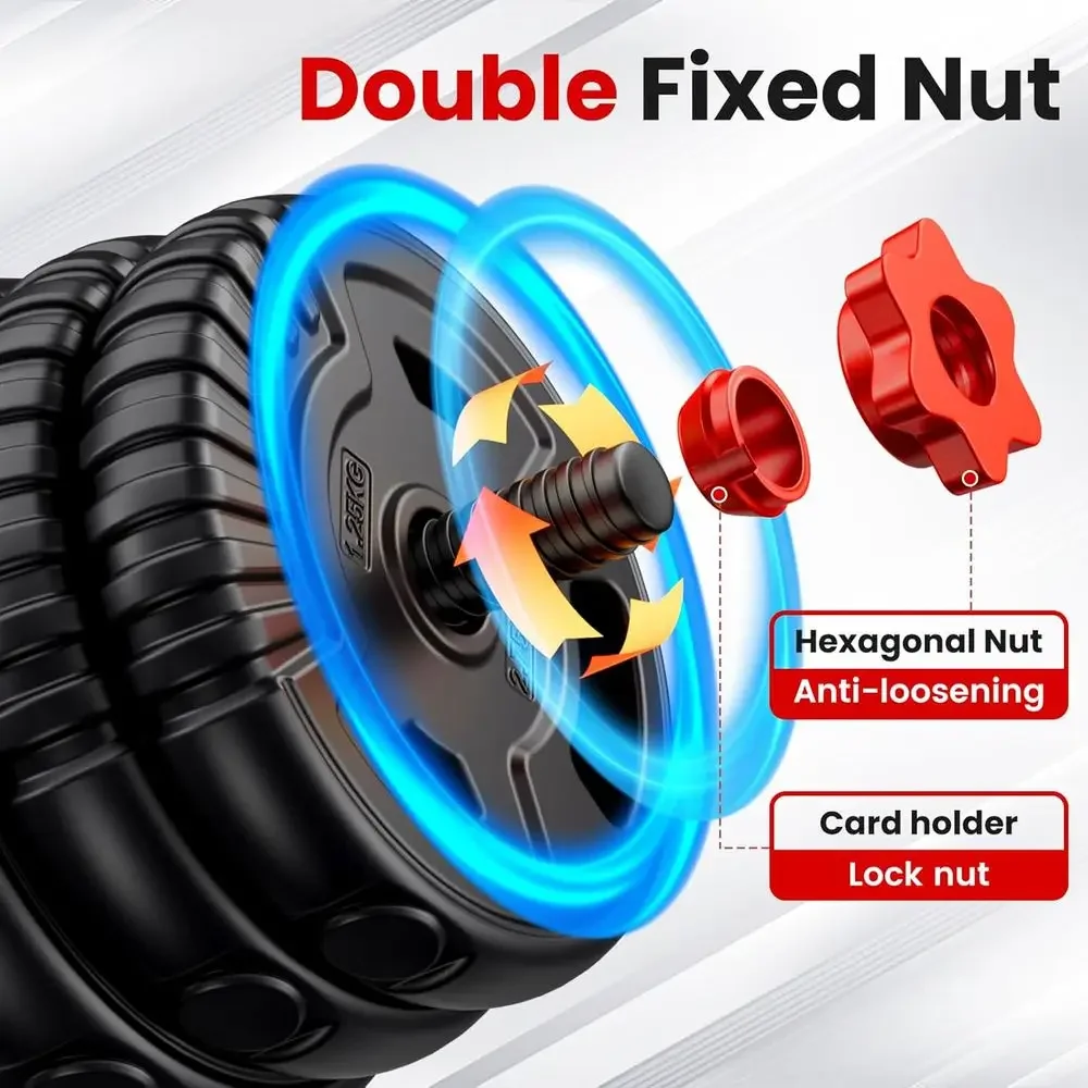 مجموعة أثقال قابلة للتعديل متع - مراجعة Home Gym Dumbbell Set وسعره