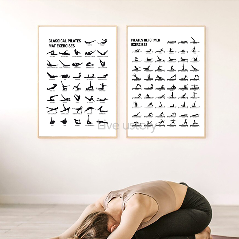 ملصق لوحة تدريبات البيلاتس بدو - مراجعة Home Gym Setup وسعره