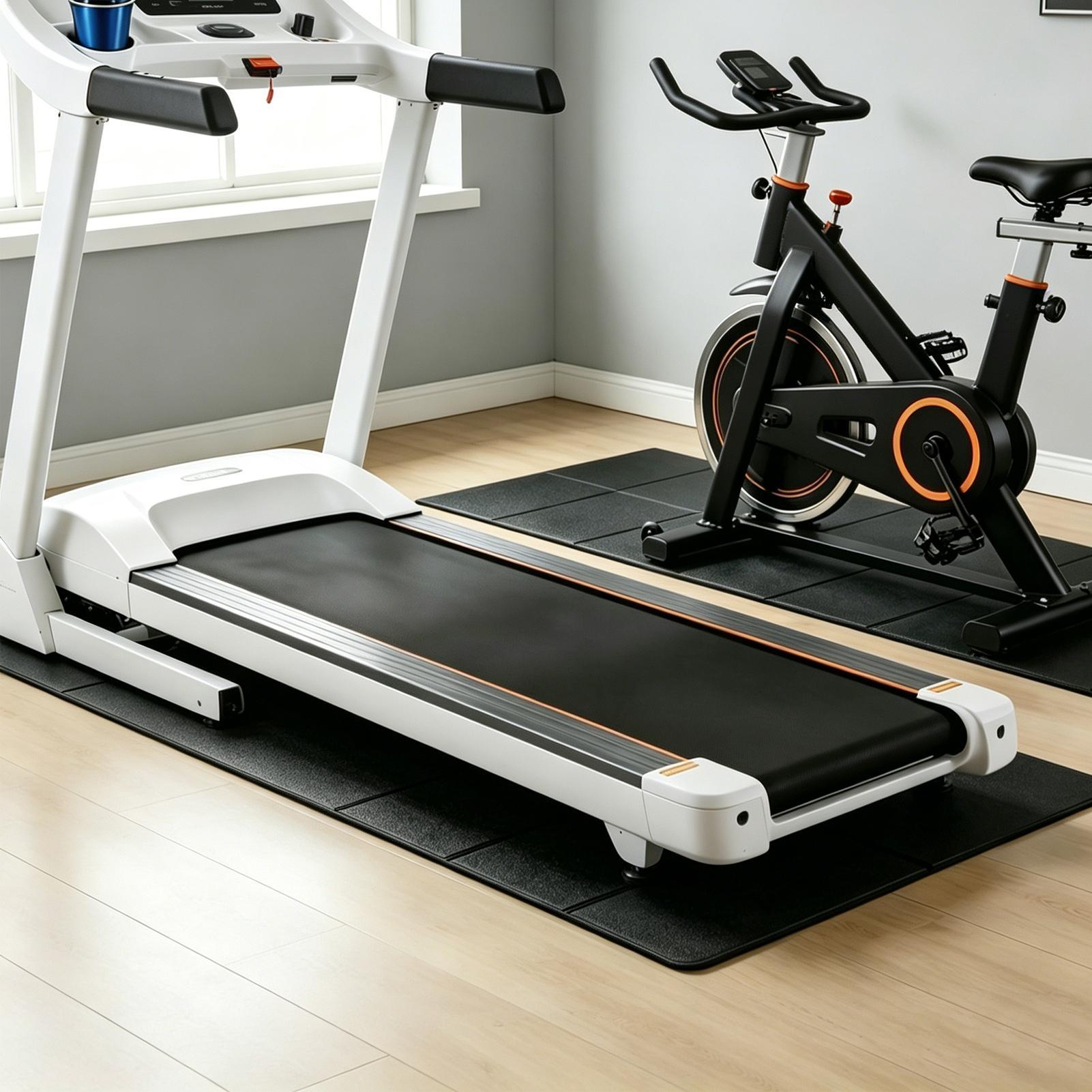 بساط تحت جهاز المشي الكهربائي، - مراجعة Home Gym Foldable وسعره