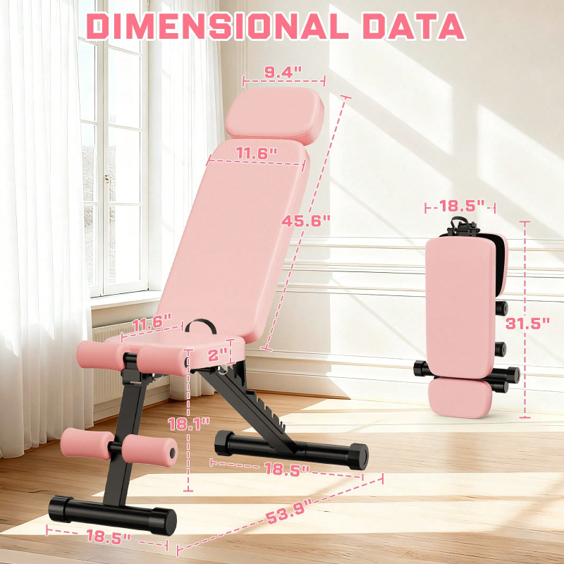 مقعد تمارين قابل للتعديل بـ 9  - مراجعة Home Gym Foldable وسعره